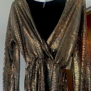 Long Sleeve Sequin Cocktail Dress